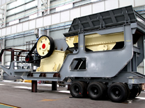 Wheel mobile jaw crusher