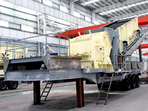 Wheel mobile impact crushing and screening plant