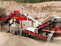 Crawler type mobile crushing and screening plant