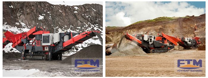 Crawler type mobile cone crusher