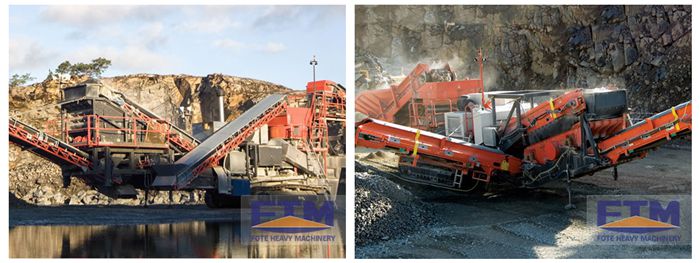 Crawler type mobile cone crusher