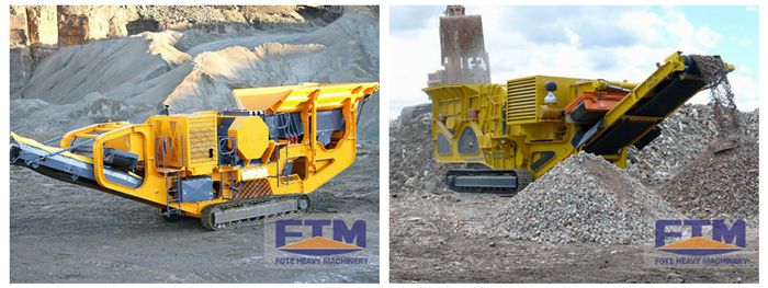 Crawler type mobile impact crusher