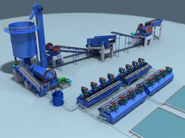 Silver ore beneficiation plant