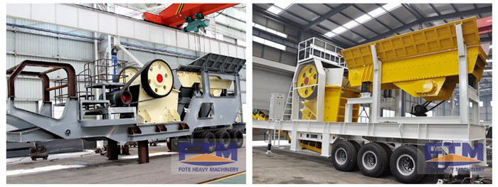 wheel mobile jaw crusher